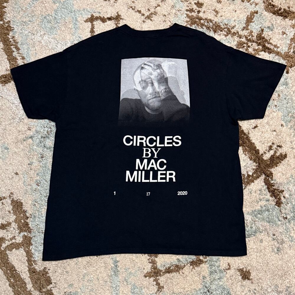 Mac Miller Circles Shirt Size XL Remember Yin and Yang Funk Hip Hop